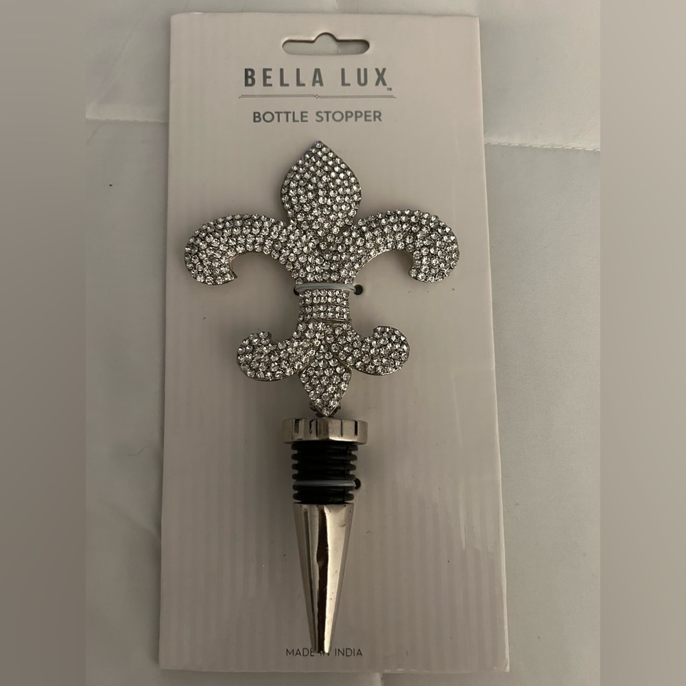 Silver Fleur-de-Lis Wine Stopper